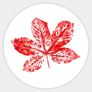 Buckeye Leaf Sticker